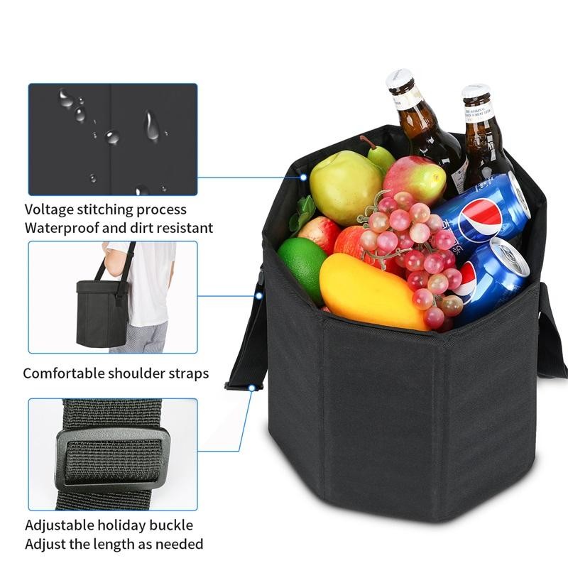 2 In 1 Outdoor Picnic Folding Seat Chair Insulated Cooler Bag 