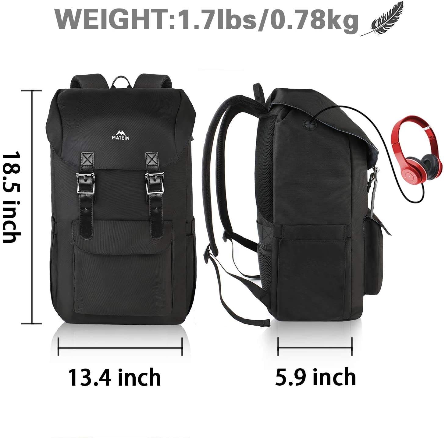 17 Inches Backpacks For Computers Travel Laptop Backpack Outdoor School Back Pack Casual Hiking Backpack