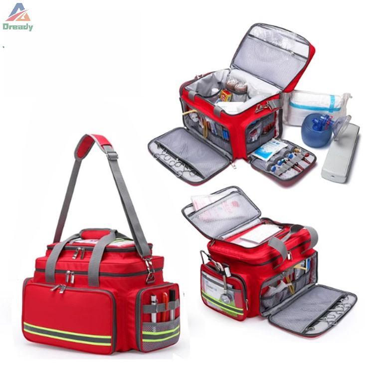 Large Waterproof Multi-function Reflective Emergency Medical First Aid Kit Bag For Doctor Out call