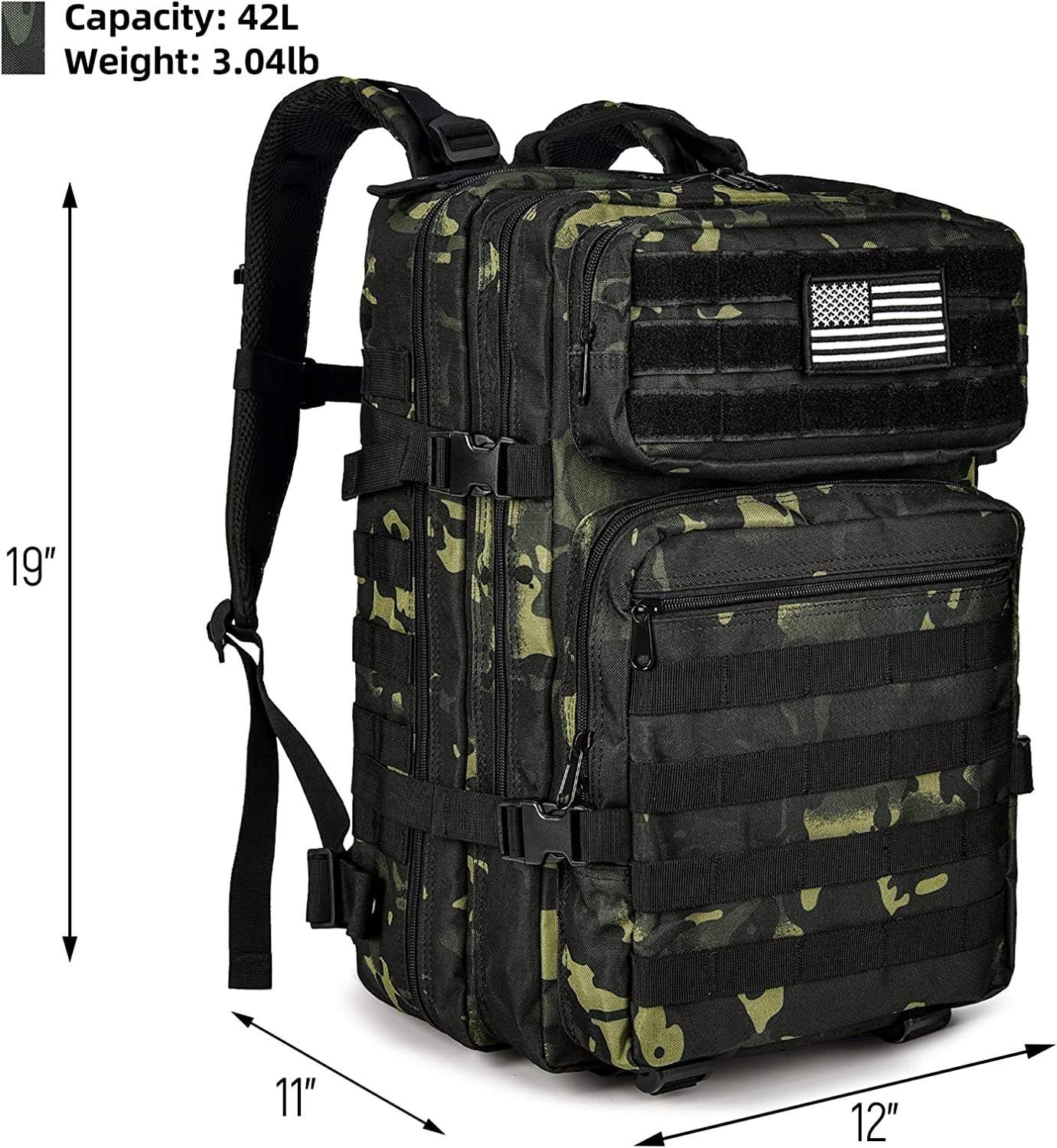 Wholesale Camouflage 45l Large Outdoor Molle 3p Army Military Tactical Backpack Mochila Travel Backpack 