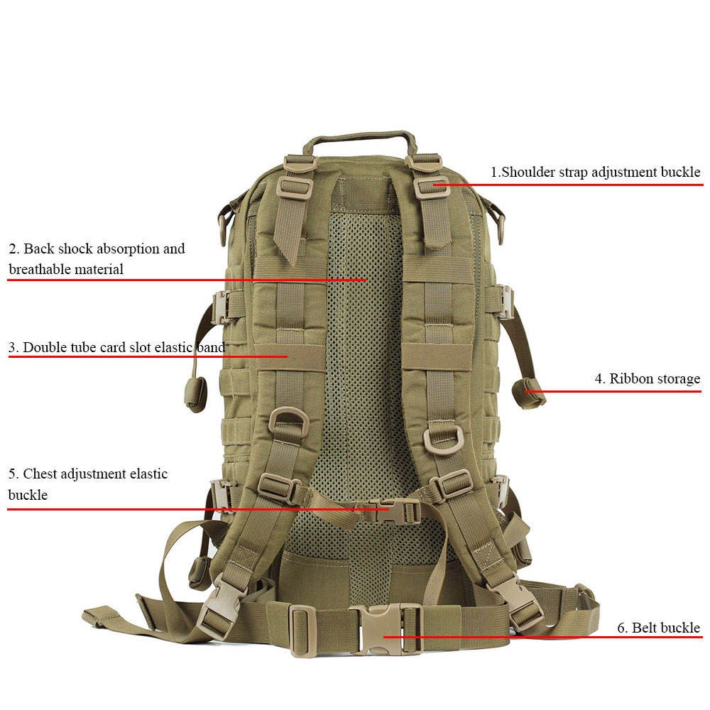 Best Selling 45l Military Survival Back Pack Large Capacity Hiking Outdoor Sports 2022 Tactical Laptop Backpack 