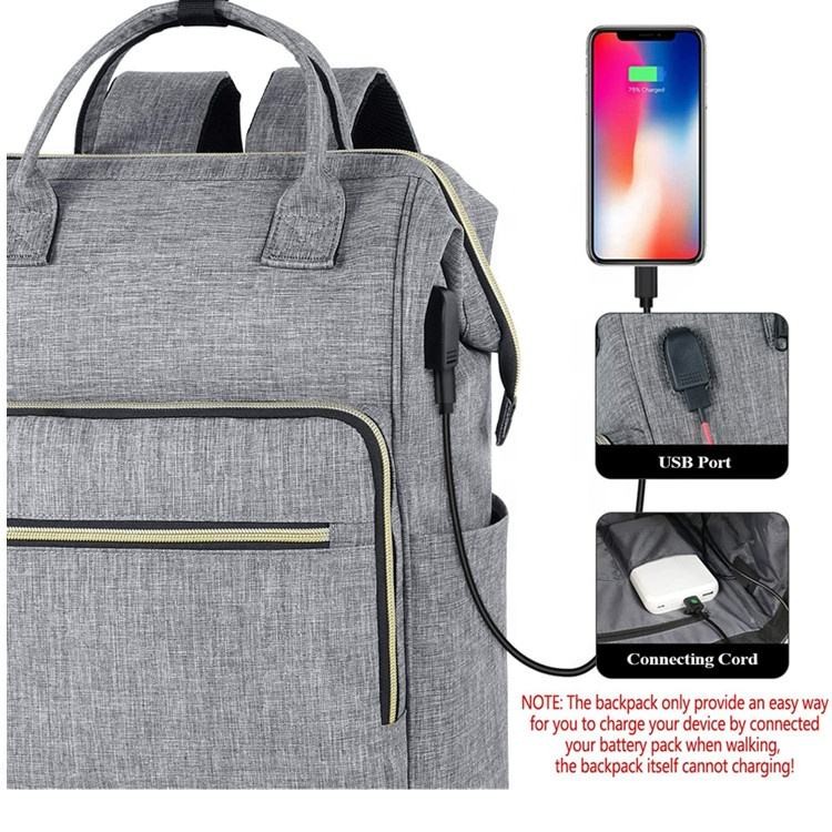 Travel Backpack Purse for 15.6 Inch Laptop with Pocket USB Charging Port, College School Backpack Bookbag