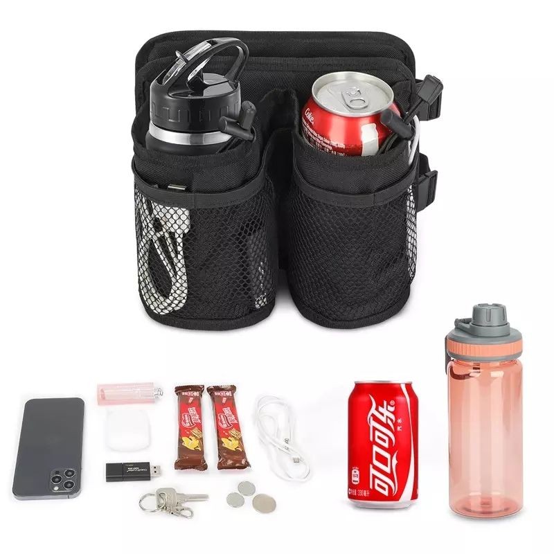 Waterproof Hands Free Luggage Travel Drink Bag Cup Holder Beverages Caddy Coffee Storage Bag