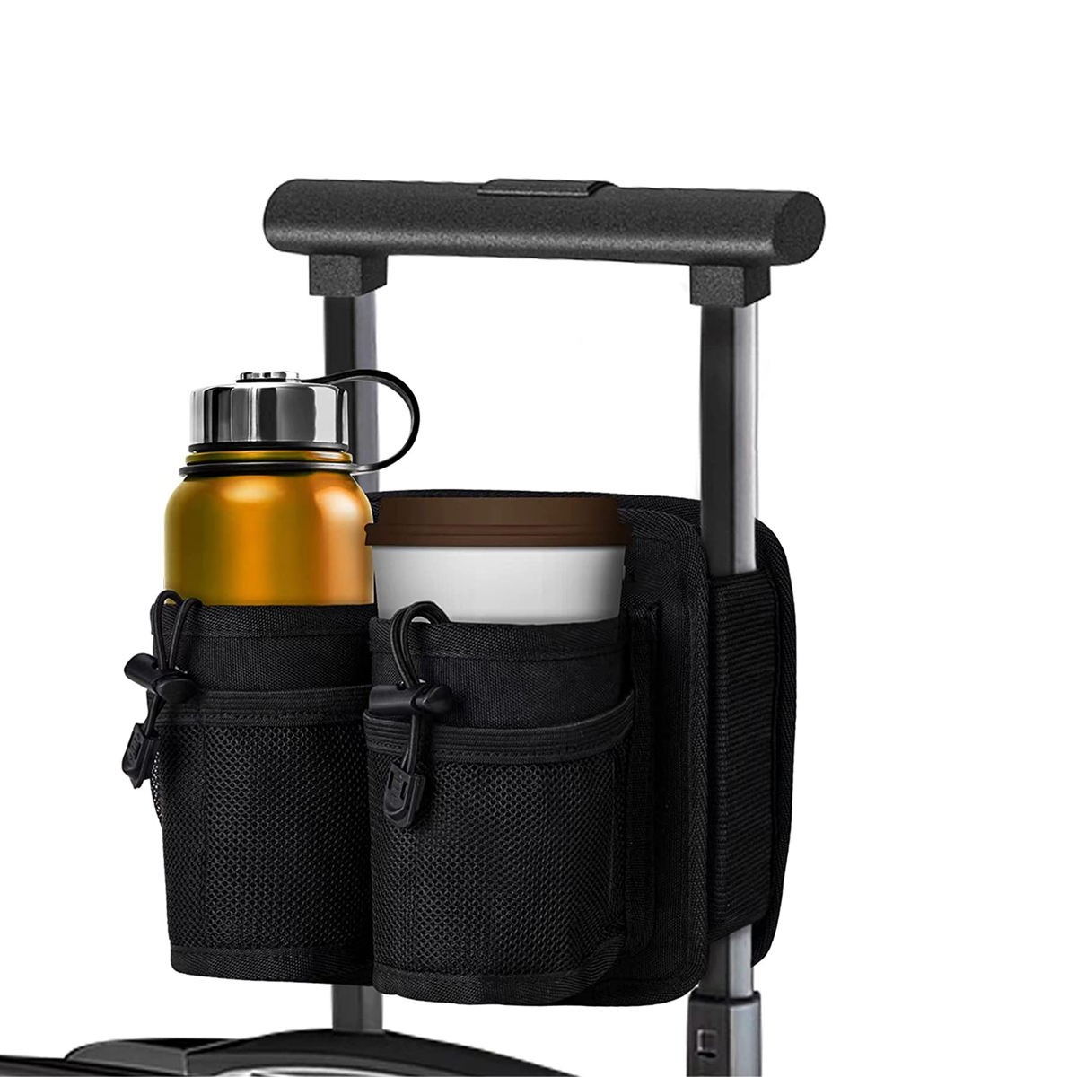 Waterproof Hands Free Luggage Travel Drink Bag Cup Holder Beverages Caddy Coffee Storage Bag